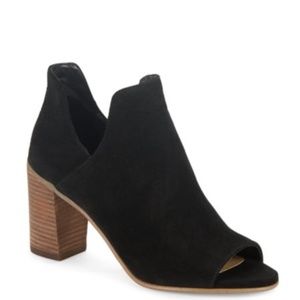 Steve Madden Nelma Suede Open Toe Booties